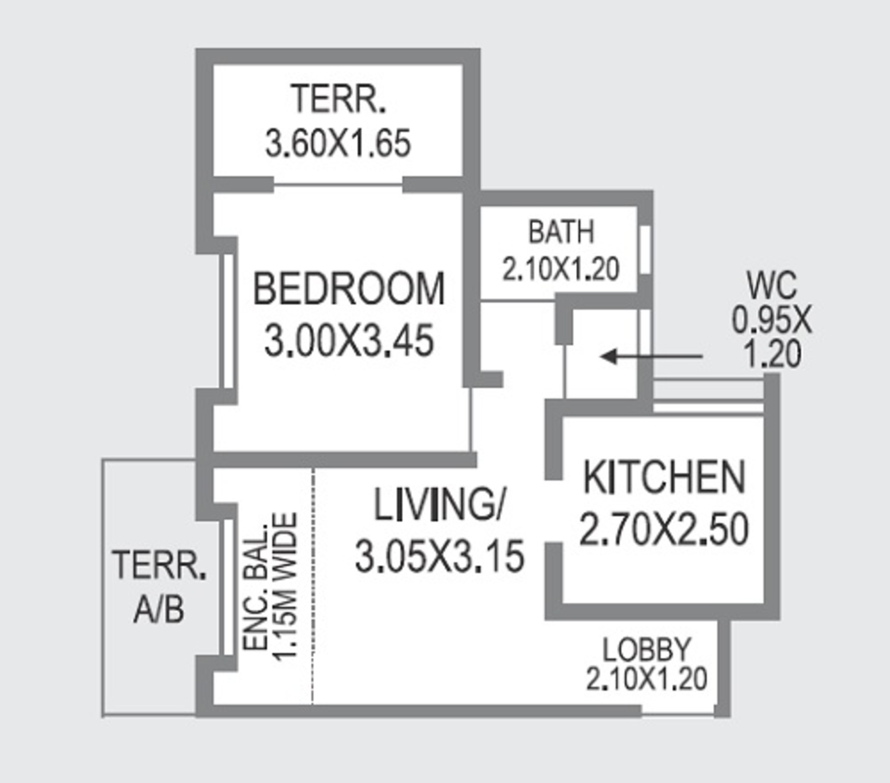 sonigara blue dice phase i apartment 1 bhk 493sqft 20235709155752