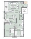 Spaciability 18 Jewels 2 BHK Layout