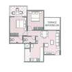 Spine City Residency 2 BHK Layout