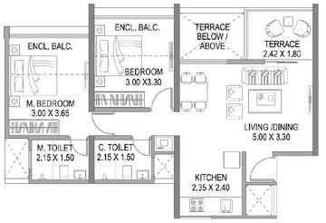  2 BHK Apartment at Sukhwani Hermosa Casa, Mundhwa – for Rent