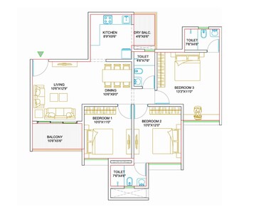  3 BHK Apartment at Sukhwani Kingsley, Thergaon – for Sale