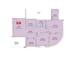  2 BHK Apartment at Sukhwani Palm Breeze, Pimple Saudagar – for Rent