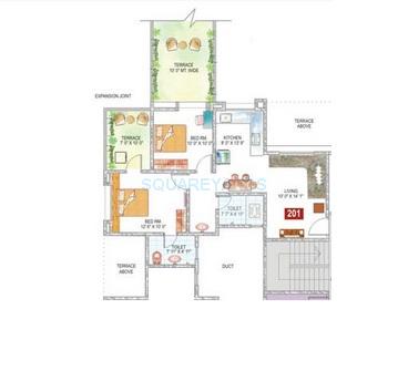 Other, sukhwani-palm-breeze 2 Bedroom 1000 Sq.Ft. Apartment In Pimple Saudagar Pune 9012437