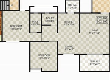  2 BHK Apartment at Sukhwani Palms, Wagholi – for Rent