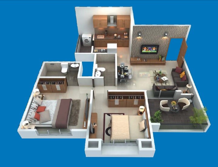 Other, sukhwani-panorama 2 Bedroom 686 Sq.Ft. Apartment In Sus Pune 7867939