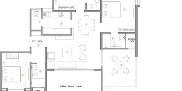 supreme belmac residences d apartment 3 bhk 1241sqft 20214215164209