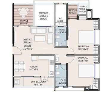  2 BHK Apartment at Suyog Padmavati Hills, Bavdhan – for Rent