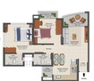 TATA La Montana Phase II 2 BHK Layout