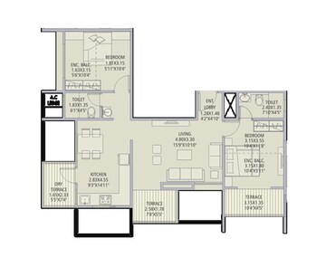  2 BHK Apartment at Tatvam V Uptown, Ravet – for Sale