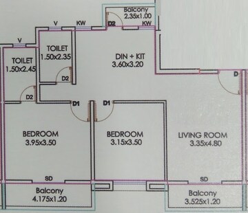  2 BHK Apartment at The Creations Gururatna Heritage, Baner – for Rent