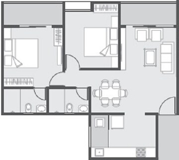  2 BHK Apartment at Unique K City, Keshav Nagar – for Sale