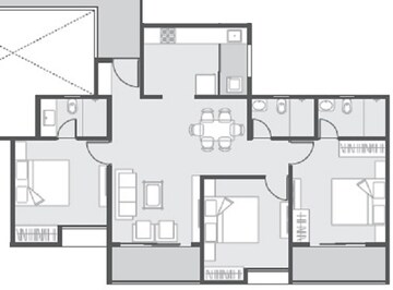  3 BHK Apartment at Unique K City, Keshav Nagar – for Sale