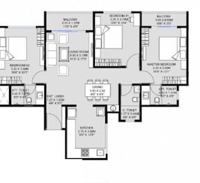 2 BHK 808 Sq. Ft. Apartment in Unique K Shire