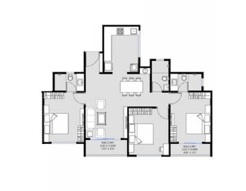  3 BHK Apartment at Unique K Shire, Punawale – for Sale