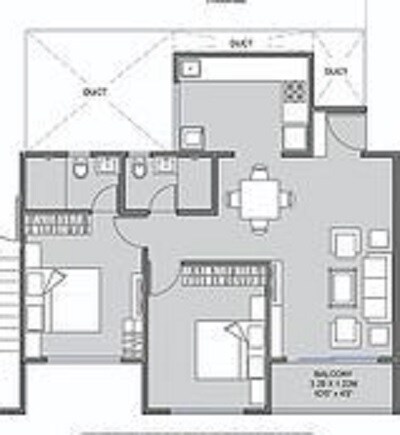 Other, unique-k-town 2 Bedroom 840 Sq.Ft. Apartment In Kiwale Pune 9026183