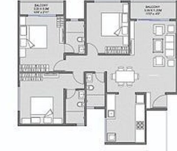  3 BHK Apartment at Unique K Town, Kiwale – for Rent