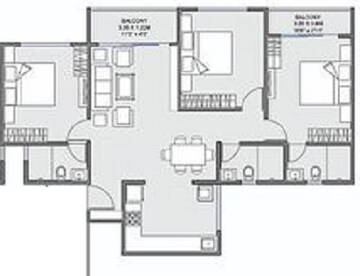  3 BHK Apartment at Unique K Town, Kiwale – for Sale