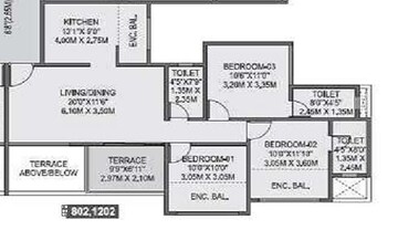  3 BHK Apartment at Unique K Ville, Ravet – for Sale