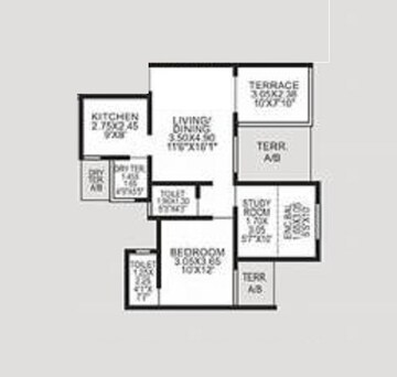  2 BHK Apartment at Vardhaman Moonstone, Tathawade – for Rent