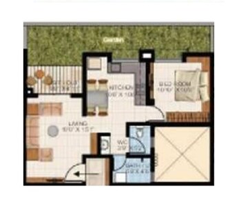 1 BHK Apartment at Vascon Citron Phase 1, Wagholi – for Rent