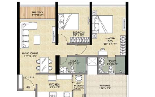 vascon forest edge phase 2 apartment 2 bhk 683sqft 20210906110950