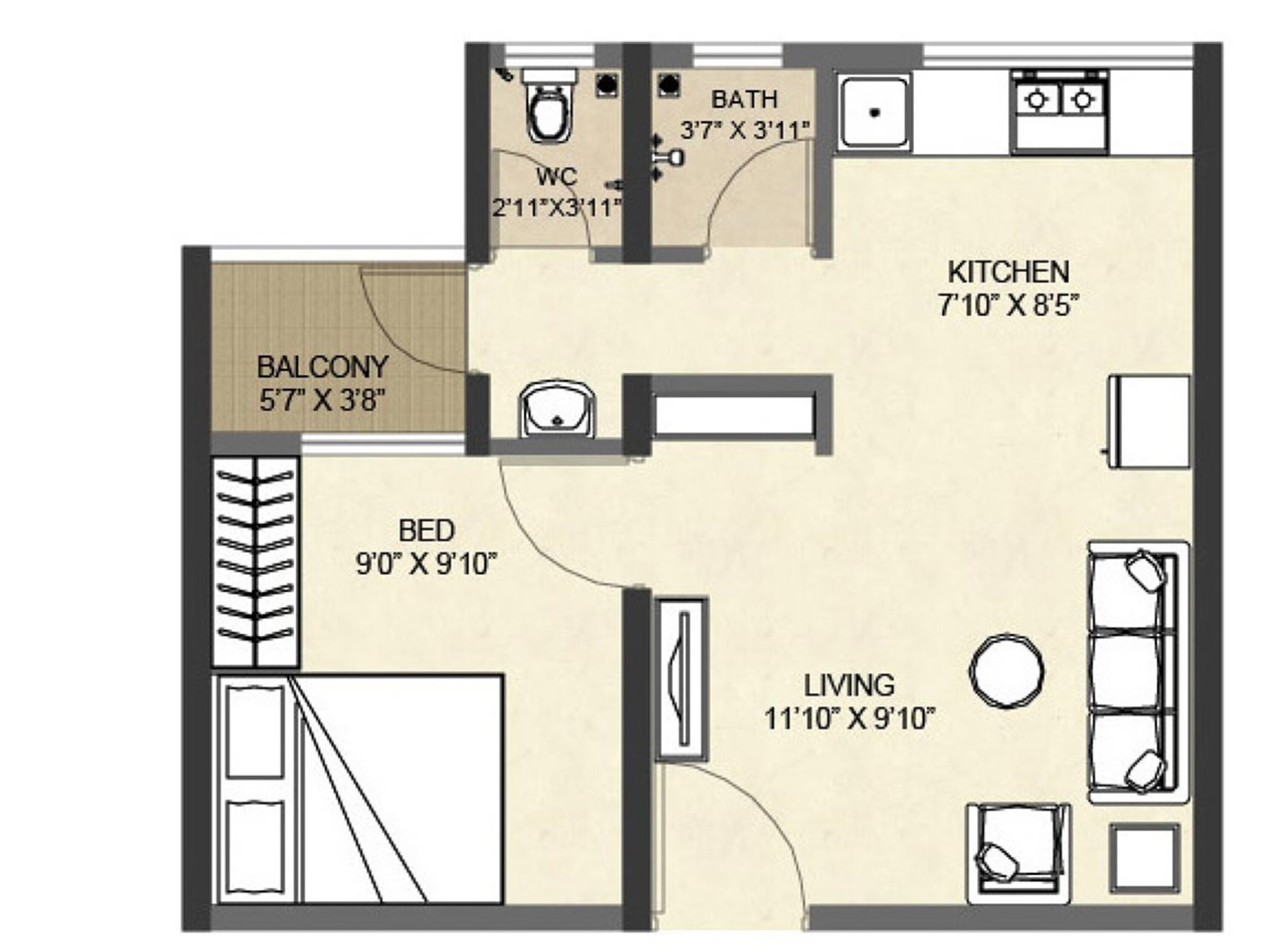 vascon goodlife apartment 1 bhk 367sqft 20210730180714