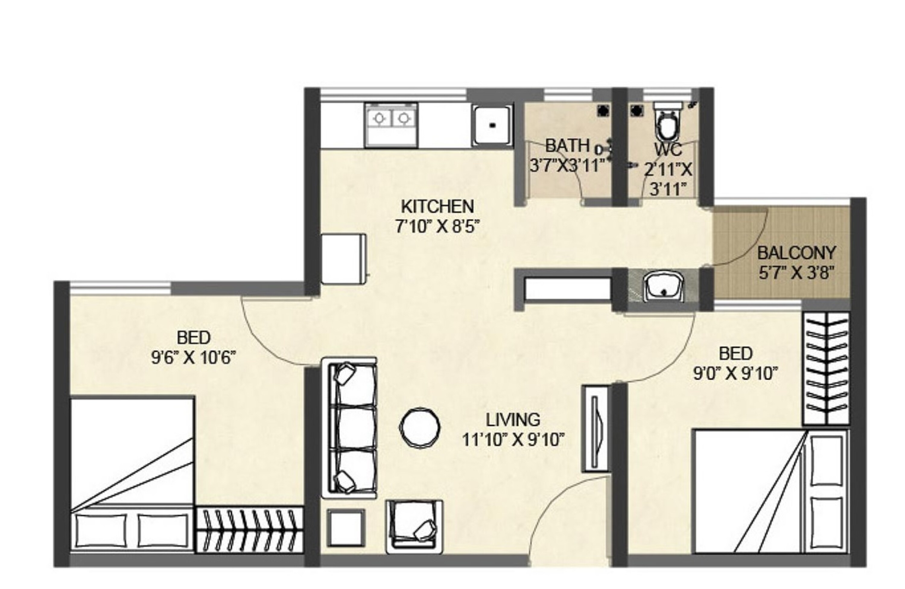 vascon goodlife apartment 2 bhk 473sqft 20210730180737