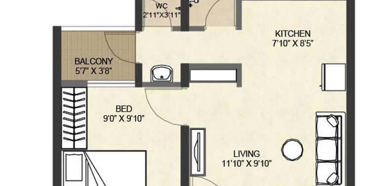 vascon goodlife phase a apartment 1 bhk 312sqft 20211930181936
