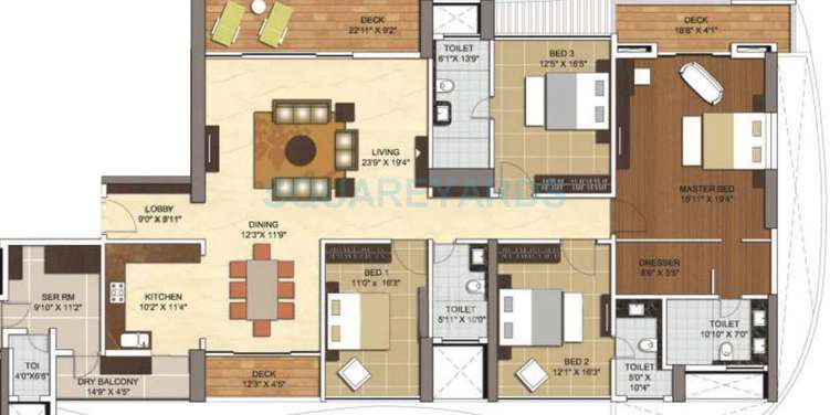 vascon windermere apartment 4bhk 3800sqft 10122