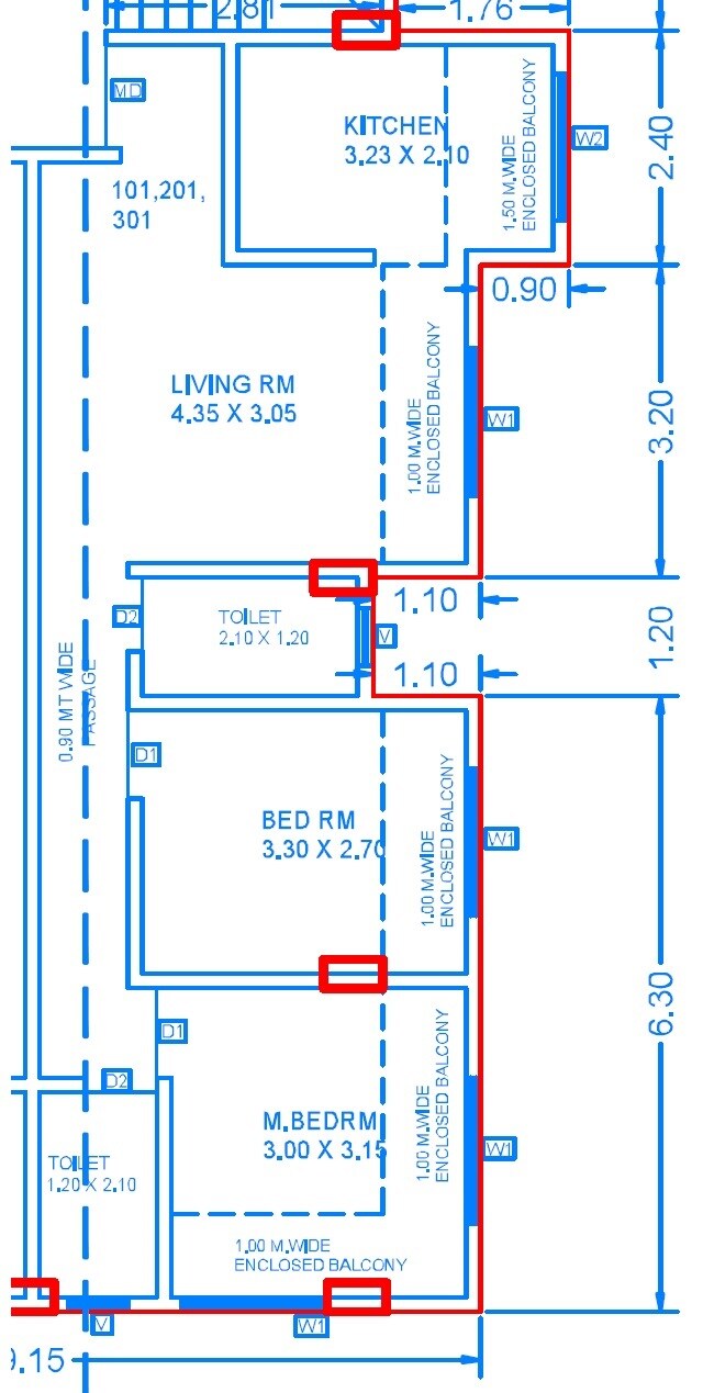 Floor plan of 2 BHK 492 Sq. Ft. Apartment in BACE Gauri Nandan Apartments, Pune