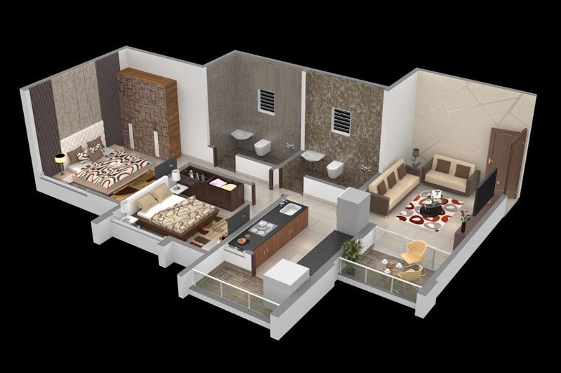 2 BHK 642 Sq. Ft. Apartment in Vedant Abharan