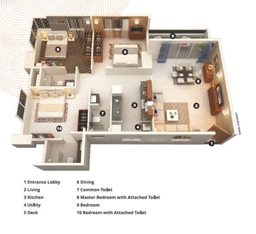  3 BHK Apartment at Venkatesh Erandwane Central, Erandwane – for Sale