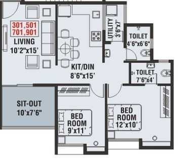 venkatesh lake life apartment 2 bhk 763sqft 20215727165726