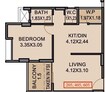 Venkatesh Lake Orchid 1 BHK Layout