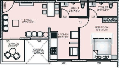 Venkateshwara Silver Woods 1 BHK Layout