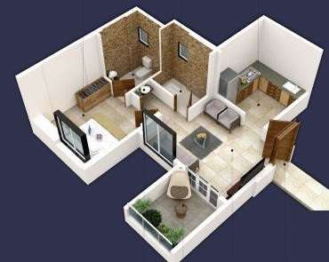 vijayalaxmi laxmisatyam residency apartment 1 bhk 352sqft 20213124123151