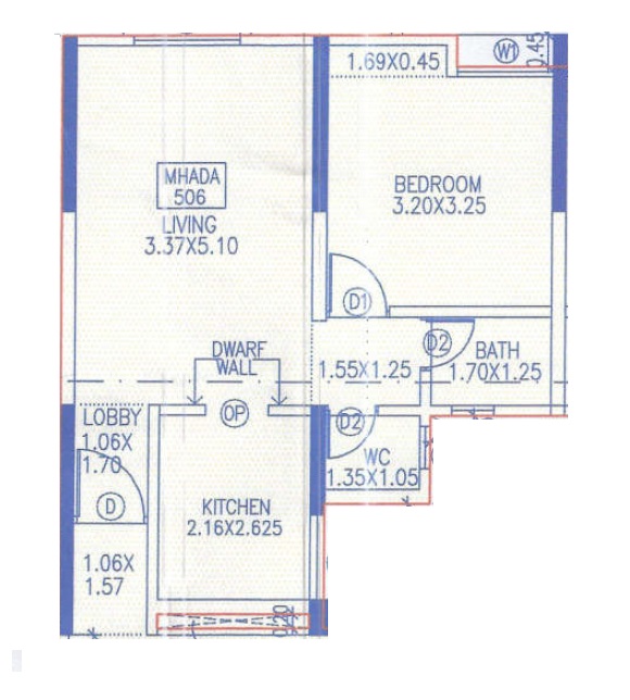 156 Sq. Ft. Studio in Vilas Javdekar Indilife Kharadi