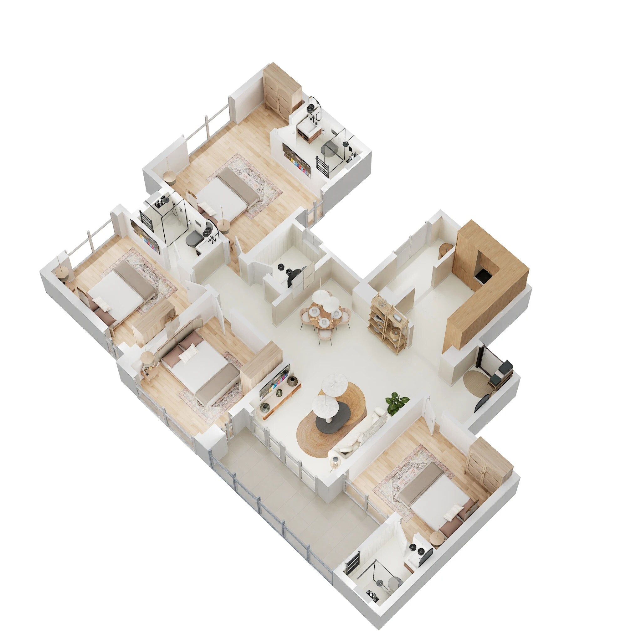 4 BHK 1311 Sq. Ft. Apartment