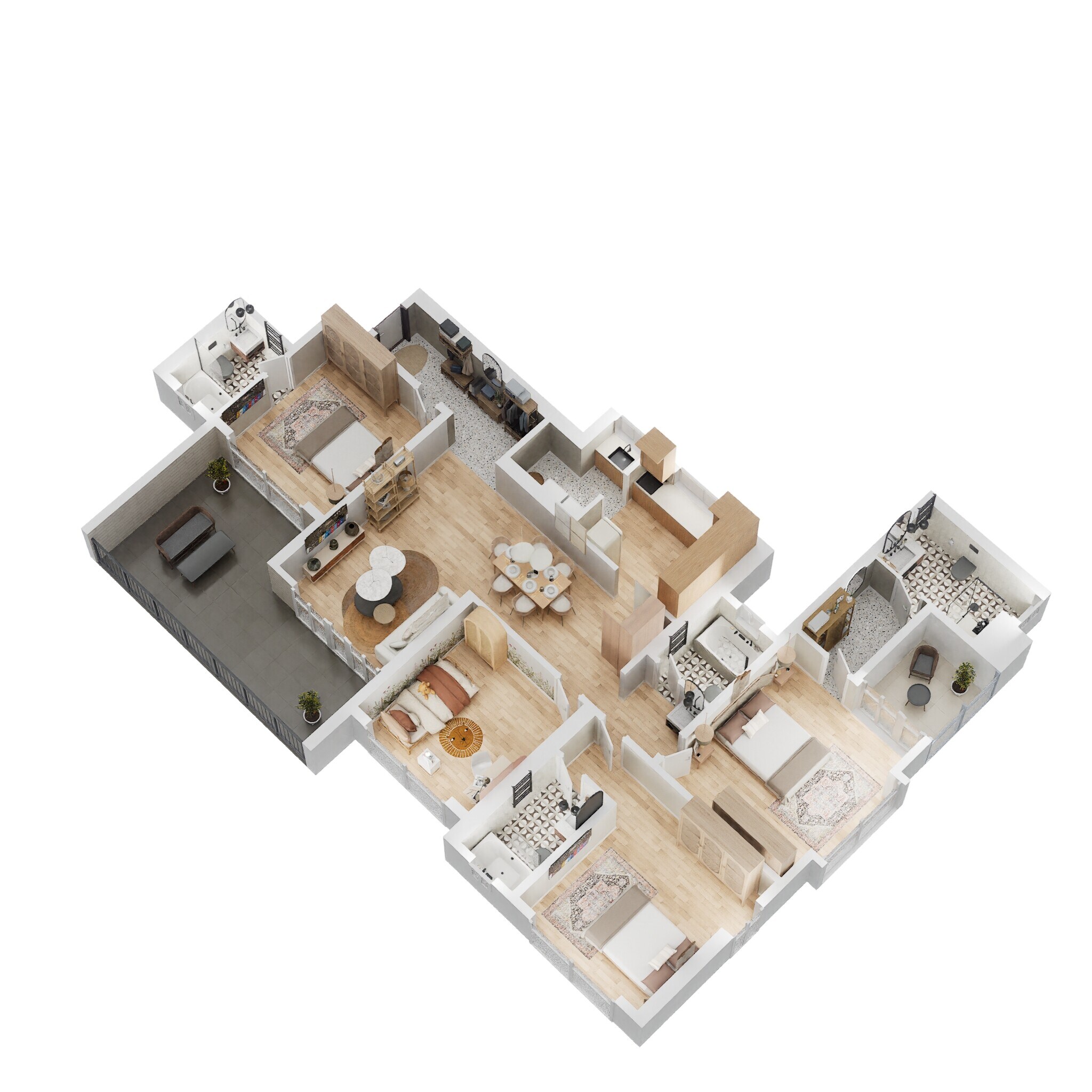 4 BHK 1620 Sq. Ft. Apartment