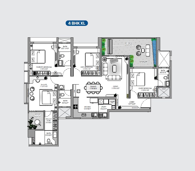 Other, vilas-javdekar-palladio-balewadi-central 4 Bedroom 1620 Sq.Ft. Apartment In Balewadi Pune 6879330