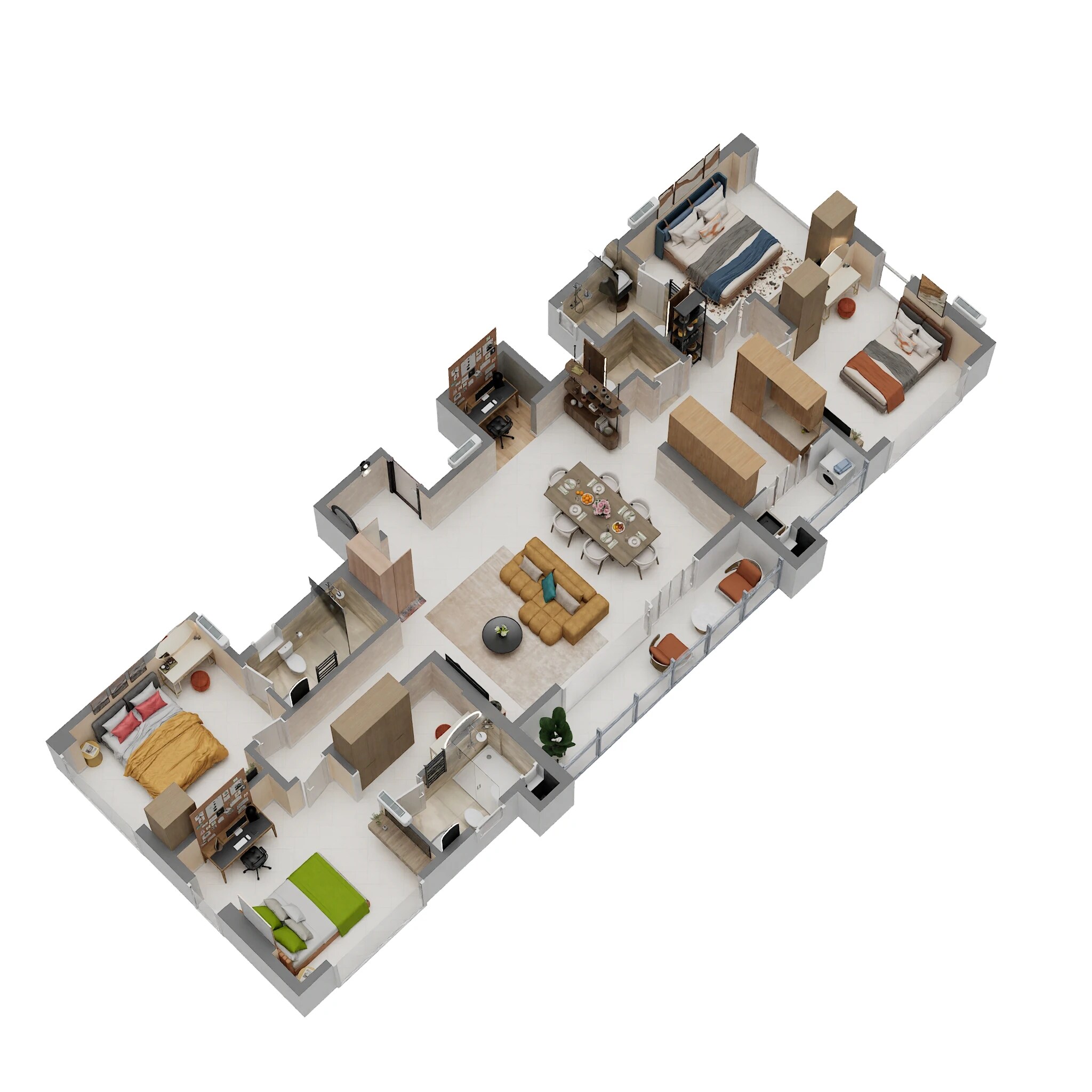 4 BHK 1321 Sq. Ft. Apartment