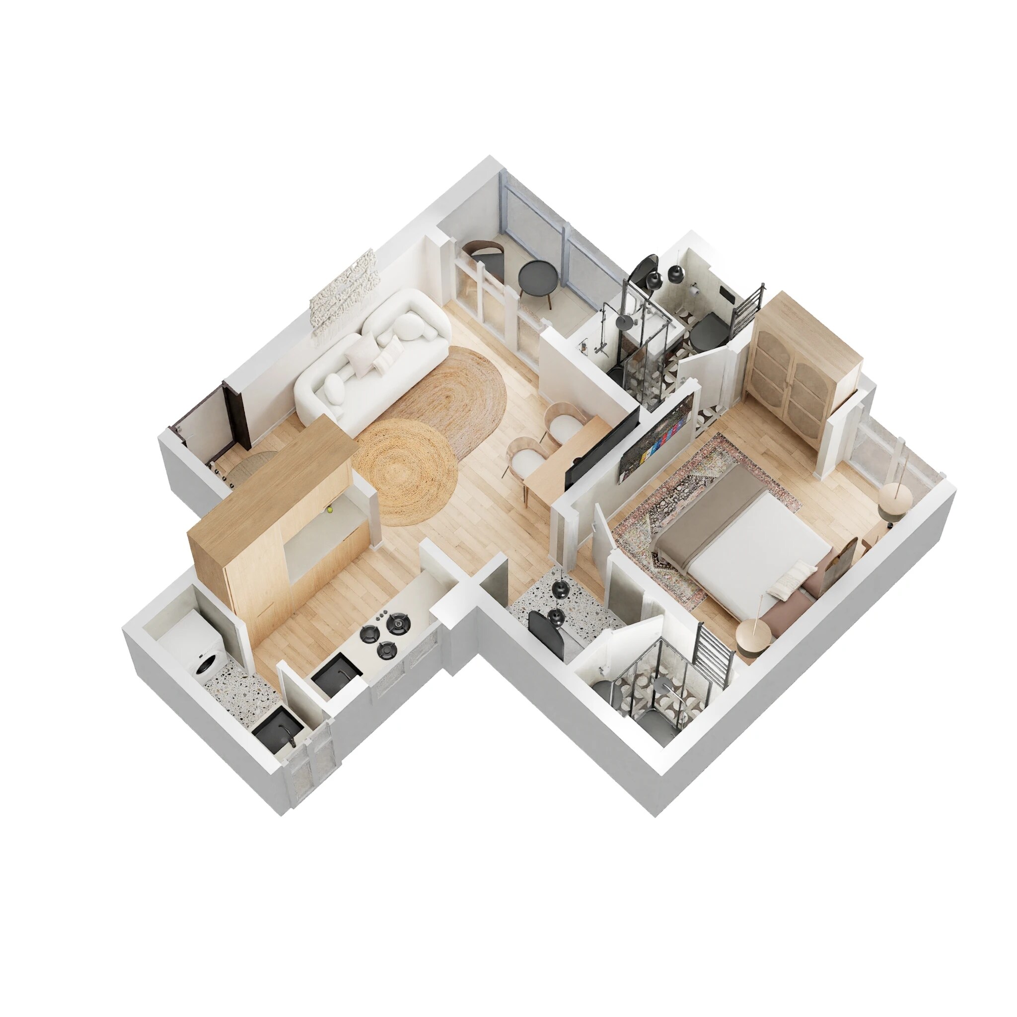 1 BHK 475 Sq. Ft. Apartment