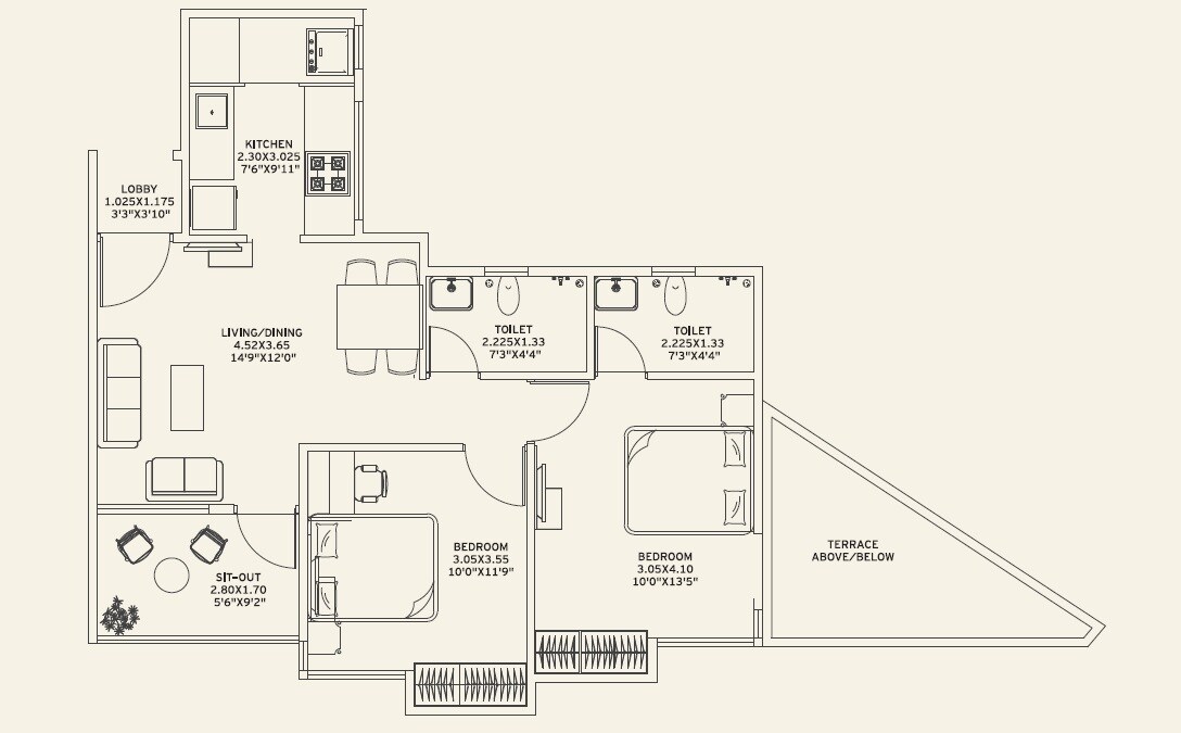 Other, vilas-javdekar-yashwin-royal 2 Bedroom 838 Sq.Ft. Apartment In Narhe Pune 7425750