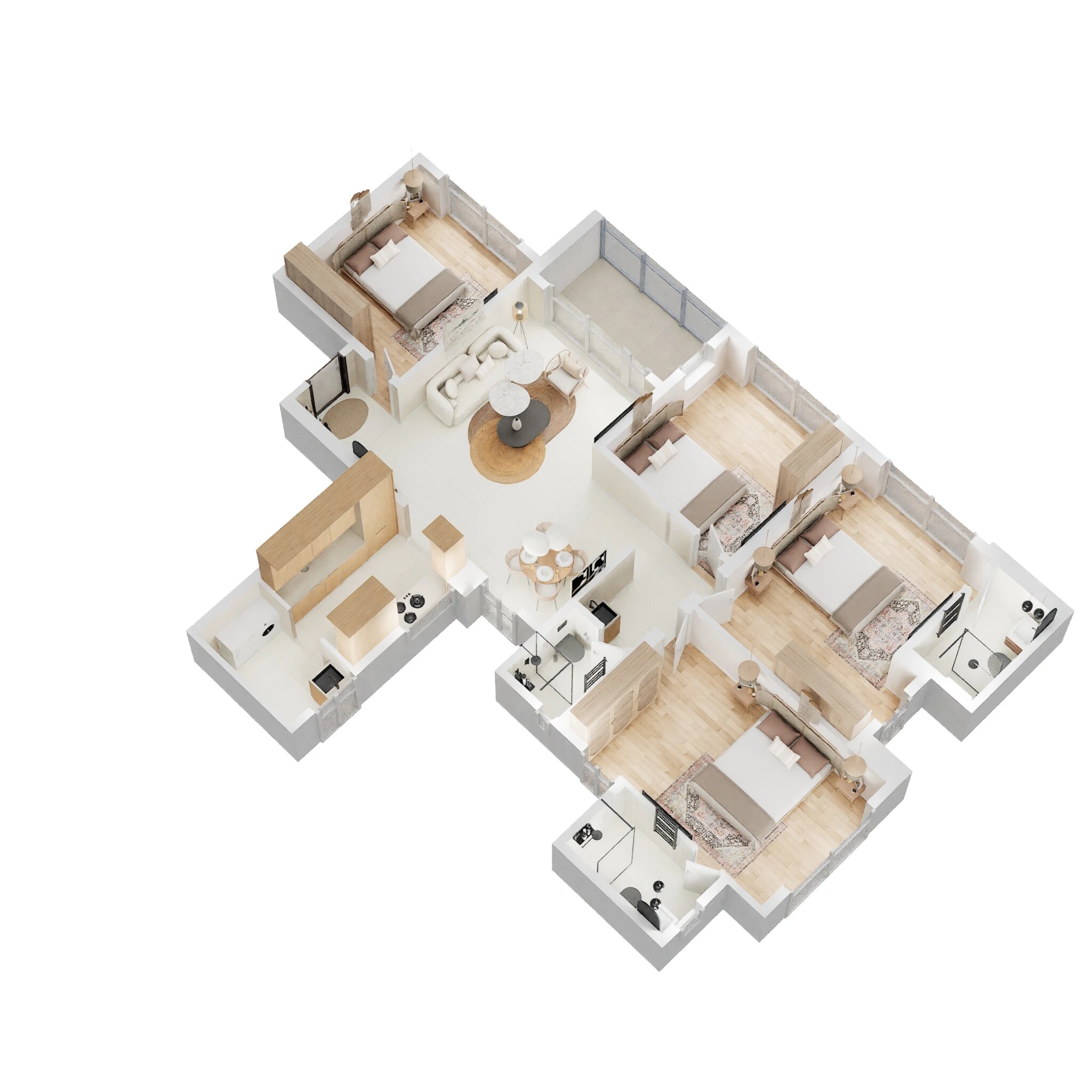 4 BHK 1176 Sq. Ft. Apartment