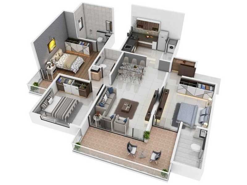 Vishal Leela Heights Floor Plans - Wakad, Pune