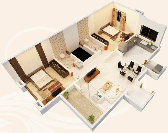 Vistaar Shubharambh 2 BHK Layout