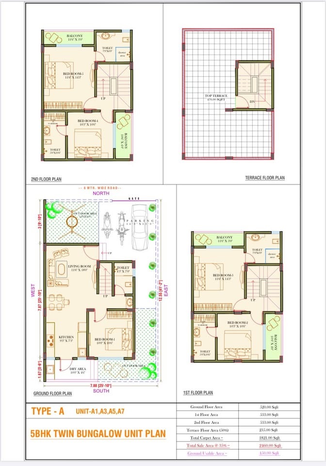 5 BHK 1821 Sq. Ft. Villa in VK Sky Villa