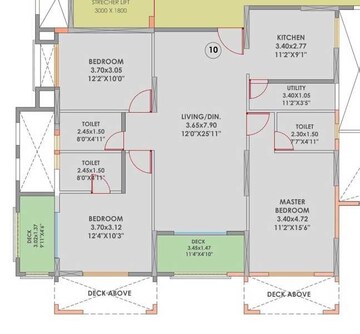  3 BHK Apartment at VTP Alpine, Mahalunge – for Rent