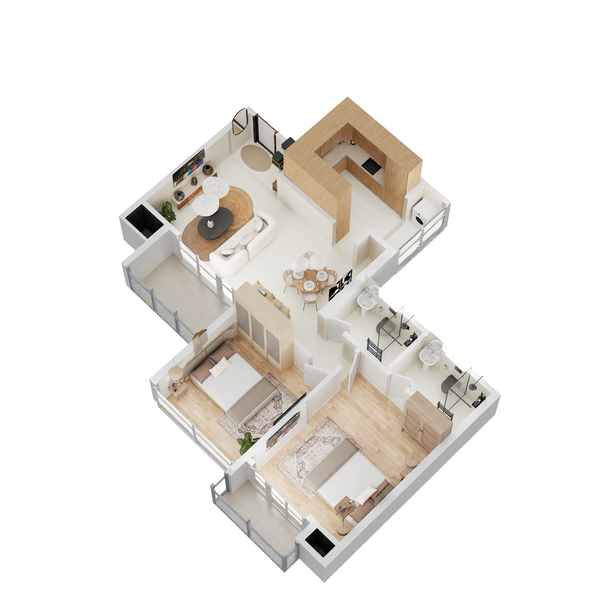 2 BHK 754 Sq. Ft. Apartment in VTP Altair