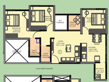  3 BHK Apartment at VTP Belair, Mahalunge – for Rent